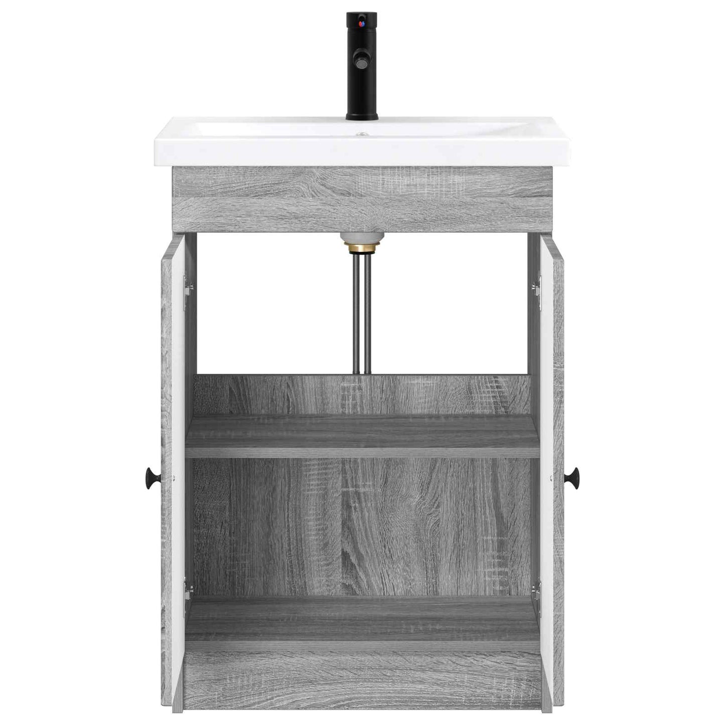 vidaXL Σετ Επίπλων Μπάνιου Γκρι Sonoma 78,5 x 37,5 x 81 cm