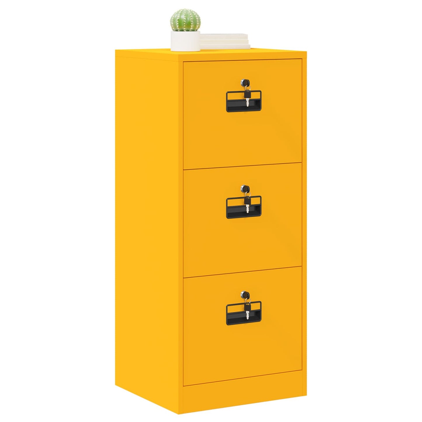 vidaXL Ντουλάπα Αρχείων Χαμομηλί κίτρινο 45,5 x 42 x 106,5 εκ