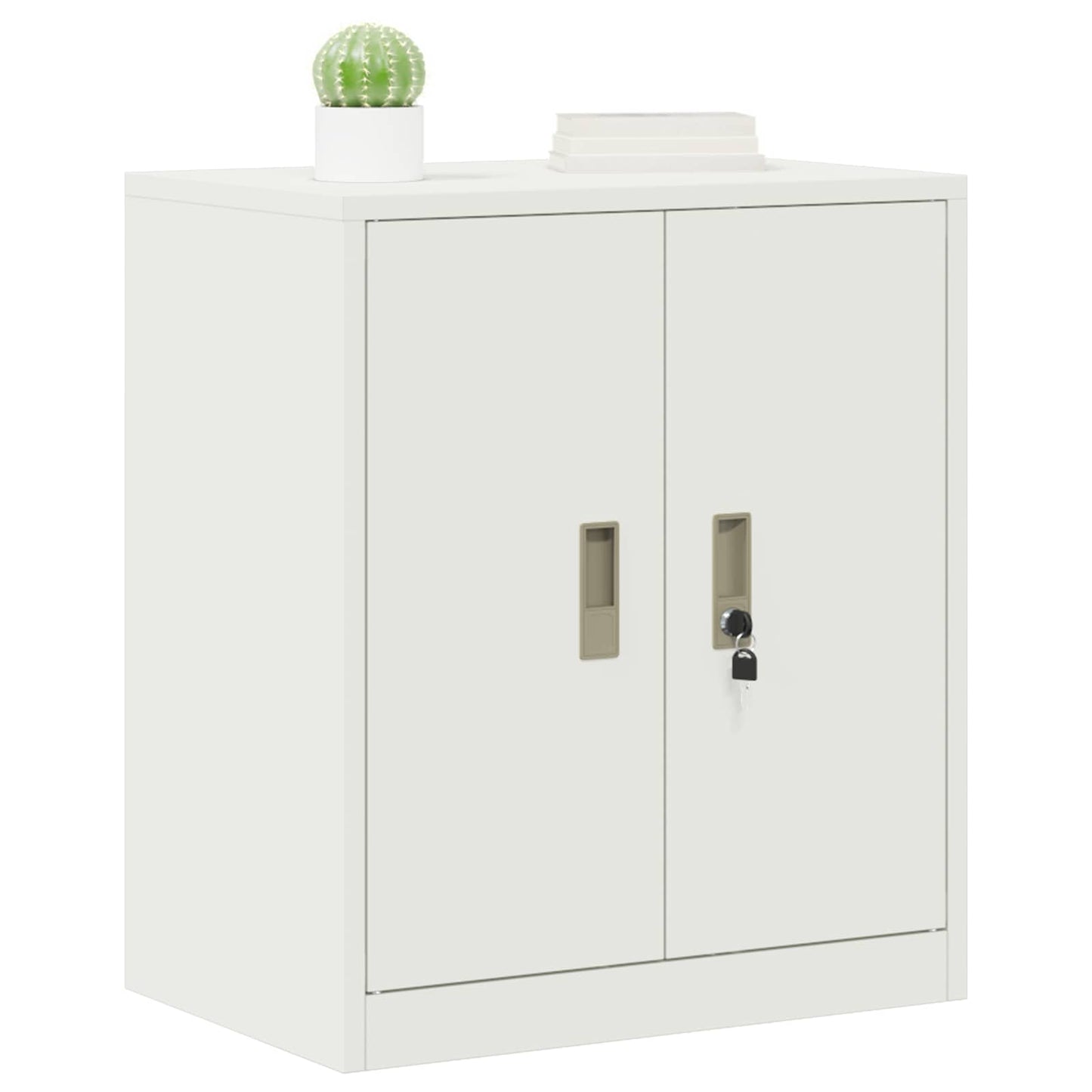 vidaXL Ντουλάπι αποθήκευσης Λευκός 60 x 40 x 70 εκ. Ατσάλι