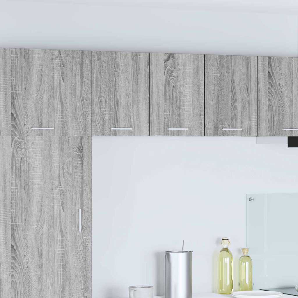 vidaXL Κρεμαστό ντουλάπι Γκρι Σομόνα και Λευκό 30 x 31 x 40 εκ.