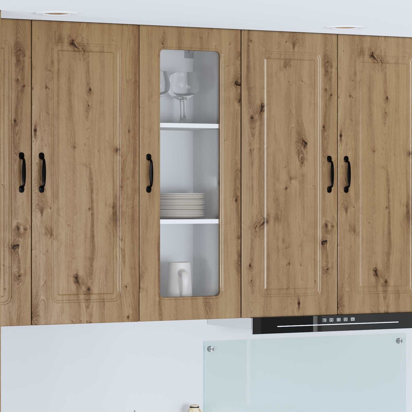 vidaXL Κρεμαστό ντουλάπι κουζίνας Artisan Oak 40 x 31 x 100 εκ.