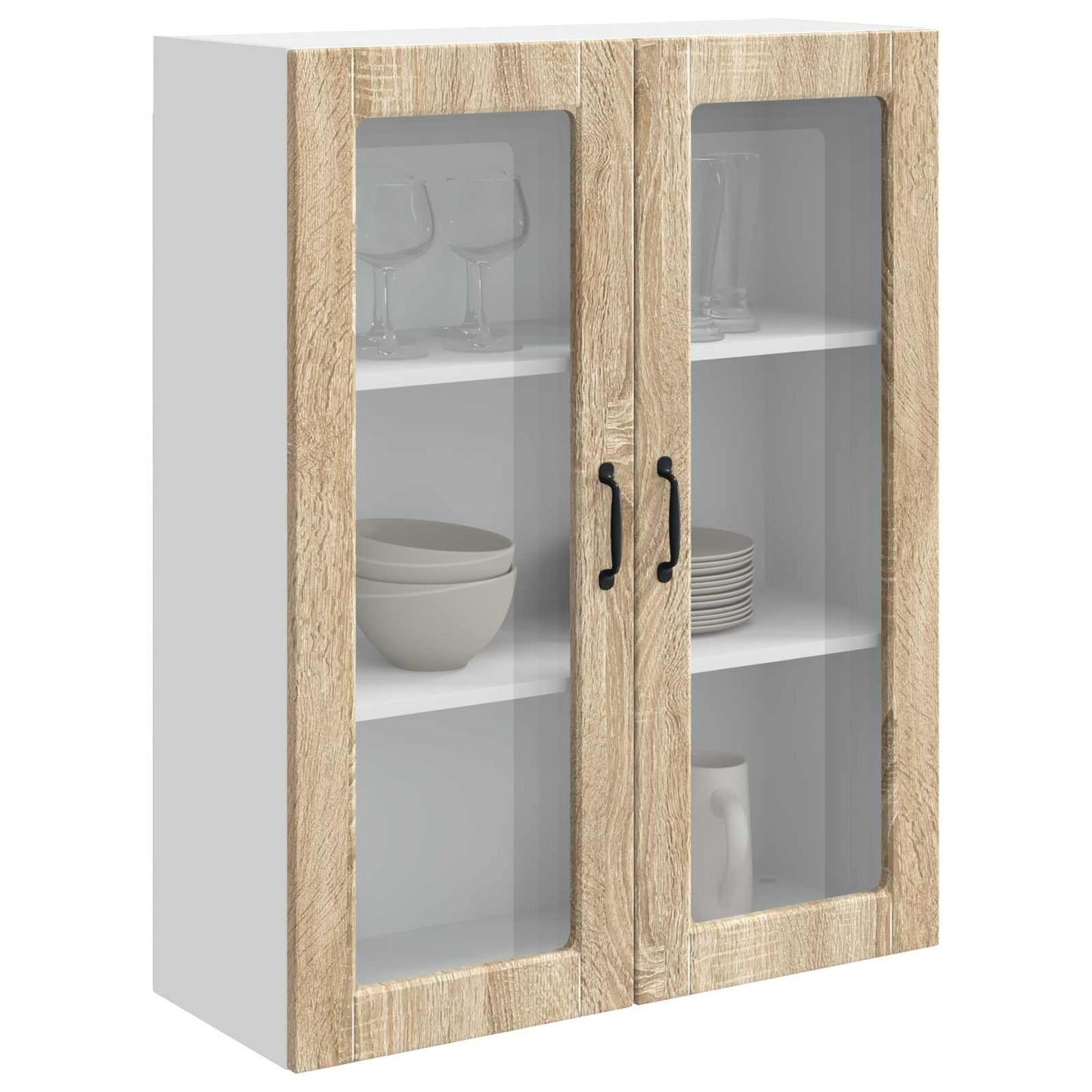 vidaXL Κρεμαστό ντουλάπι κουζίνας Δρύς Sonoma 80 x 31 x 100 εκ.