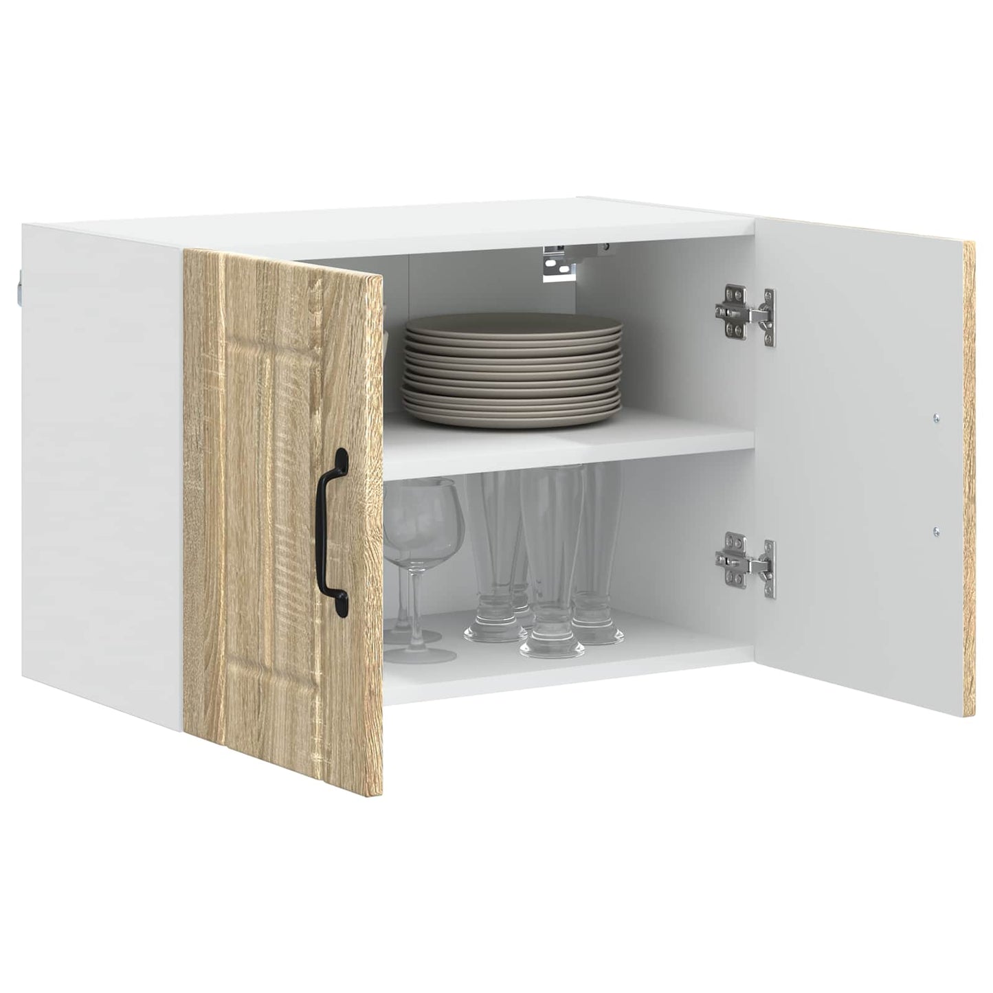 vidaXL Κρεμαστό ντουλάπι κουζίνας 2 pcs Sonoma Δρυς 60 x 31 x 40 εκ