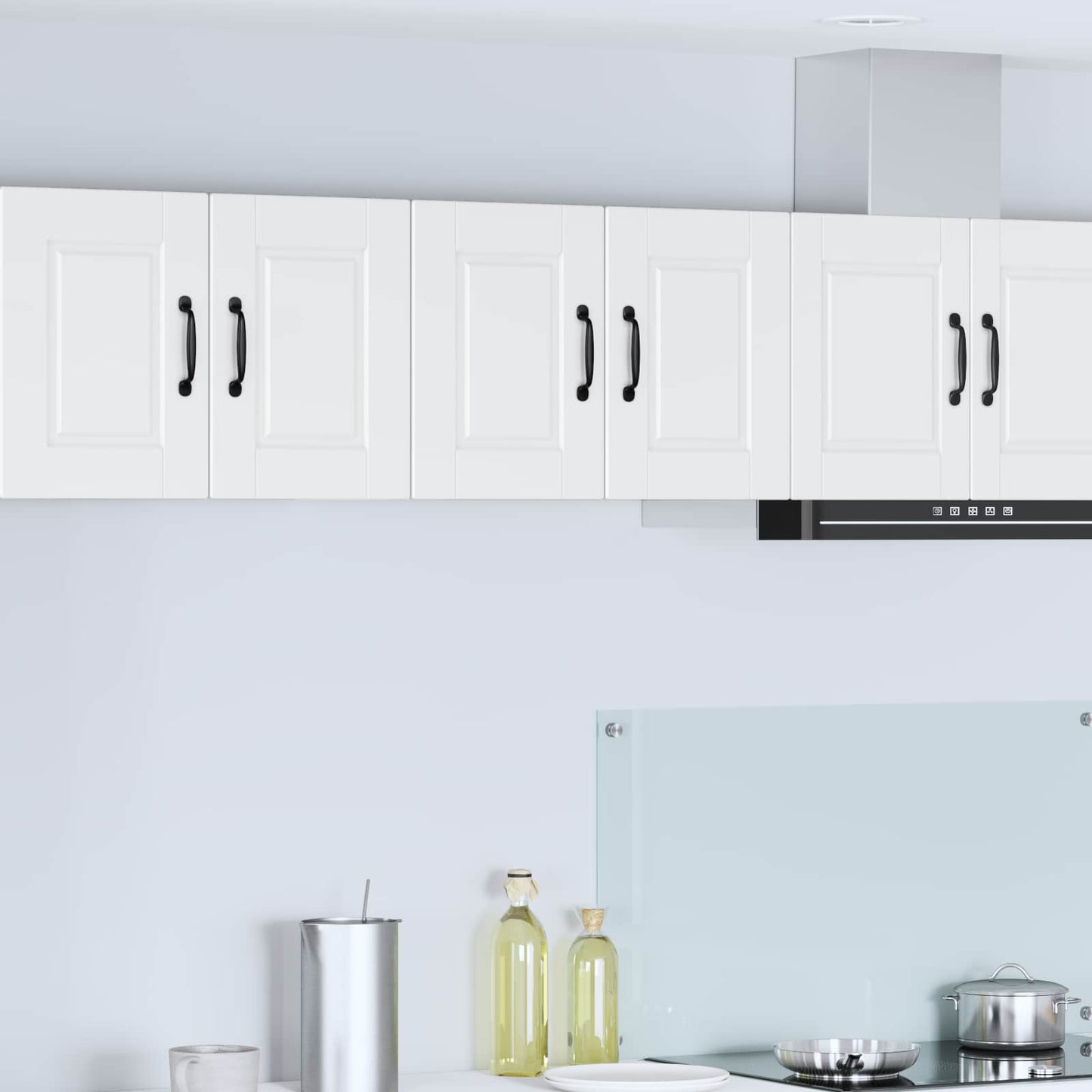 vidaXL Ντουλάπα Κουζίνας με ράφι Επιτοίχιο 2 pcs Λευκό 60 x 31 x 40 εκ