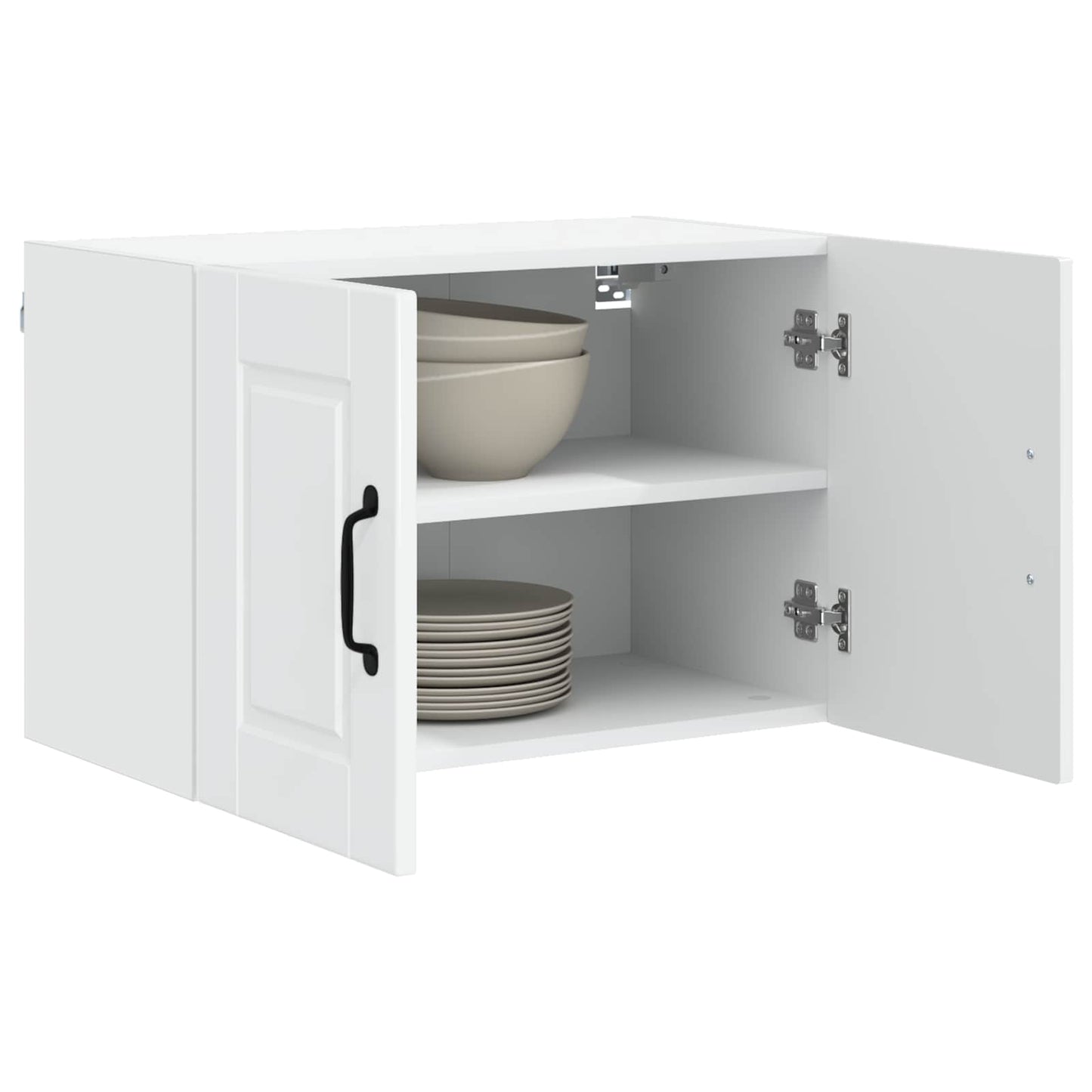 vidaXL Ντουλάπα Κουζίνας 2 pcs Υψηλής γυαλάδας λευκό 60 x 31 x 40 εκ