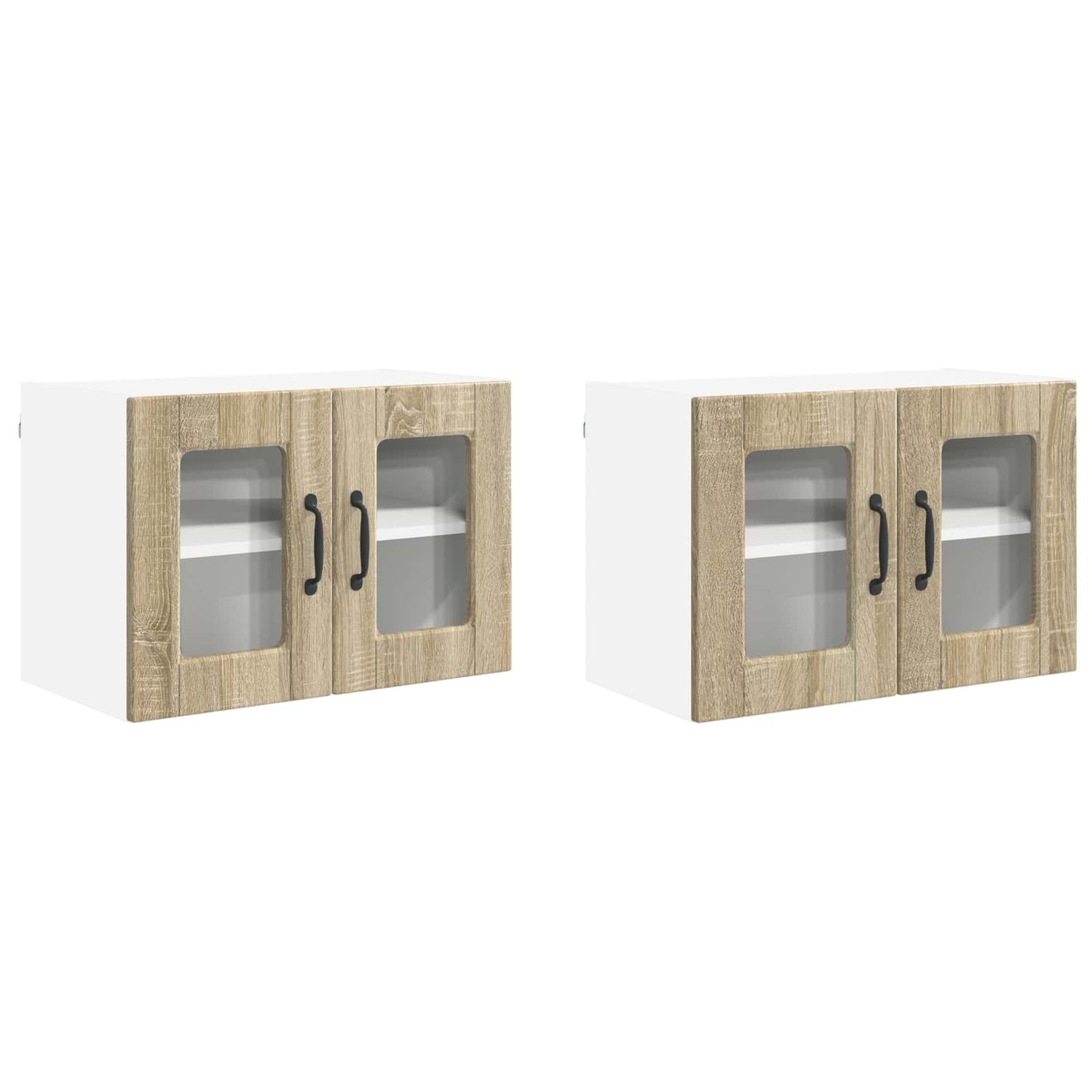 vidaXL Ντουλάπα Κουζίνας με ράφι 2 pcs Δρύς Sonoma 60 x 31 x 40 εκ