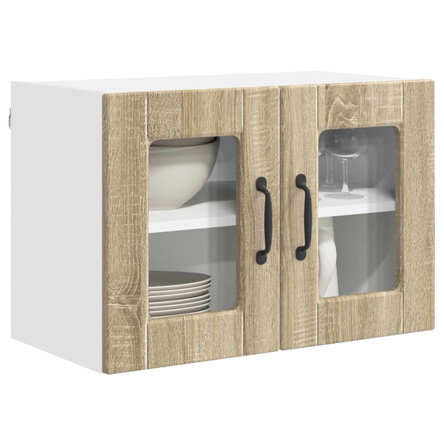 vidaXL Ντουλάπα Κουζίνας με ράφι 2 pcs Δρύς Sonoma 60 x 31 x 40 εκ