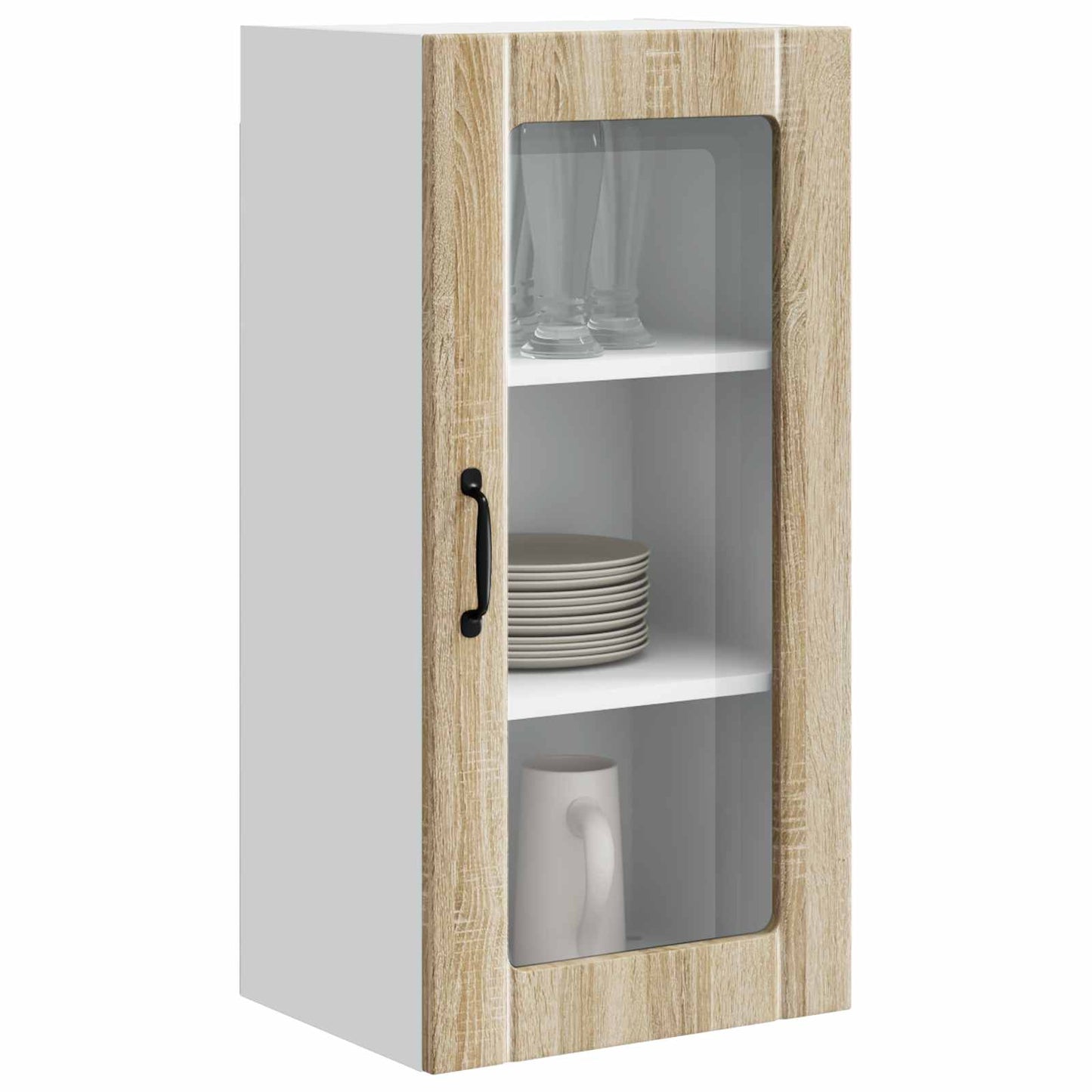 vidaXL Ντουλάπα Κουζίνας με ράφι 2 pcs Δρύς Sonoma 40 x 31 x 80 εκ.