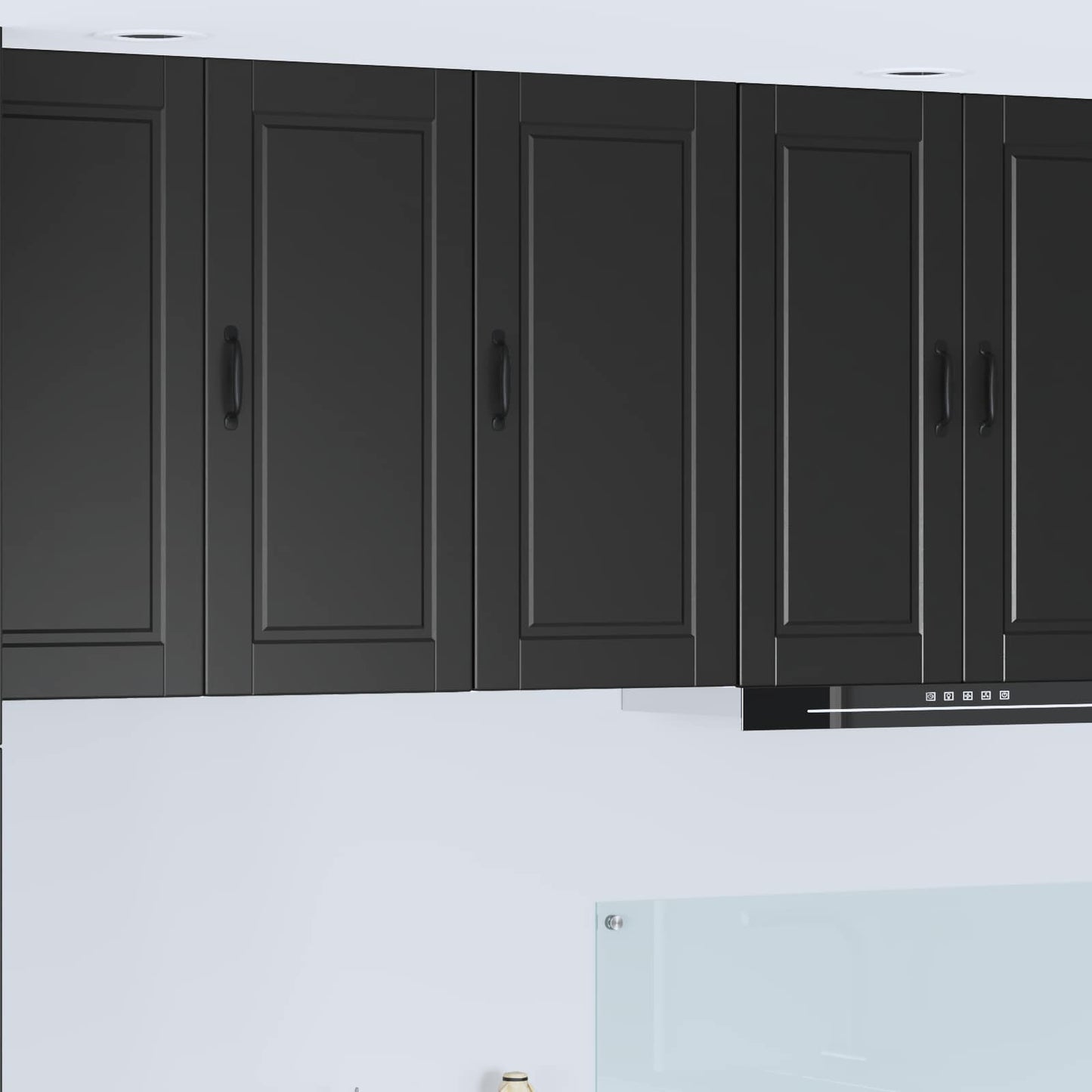 vidaXL Ντουλάπα Κουζίνας Μαύρο 40 x 31 x 80 εκ. Επεξεργασμένο ξύλο