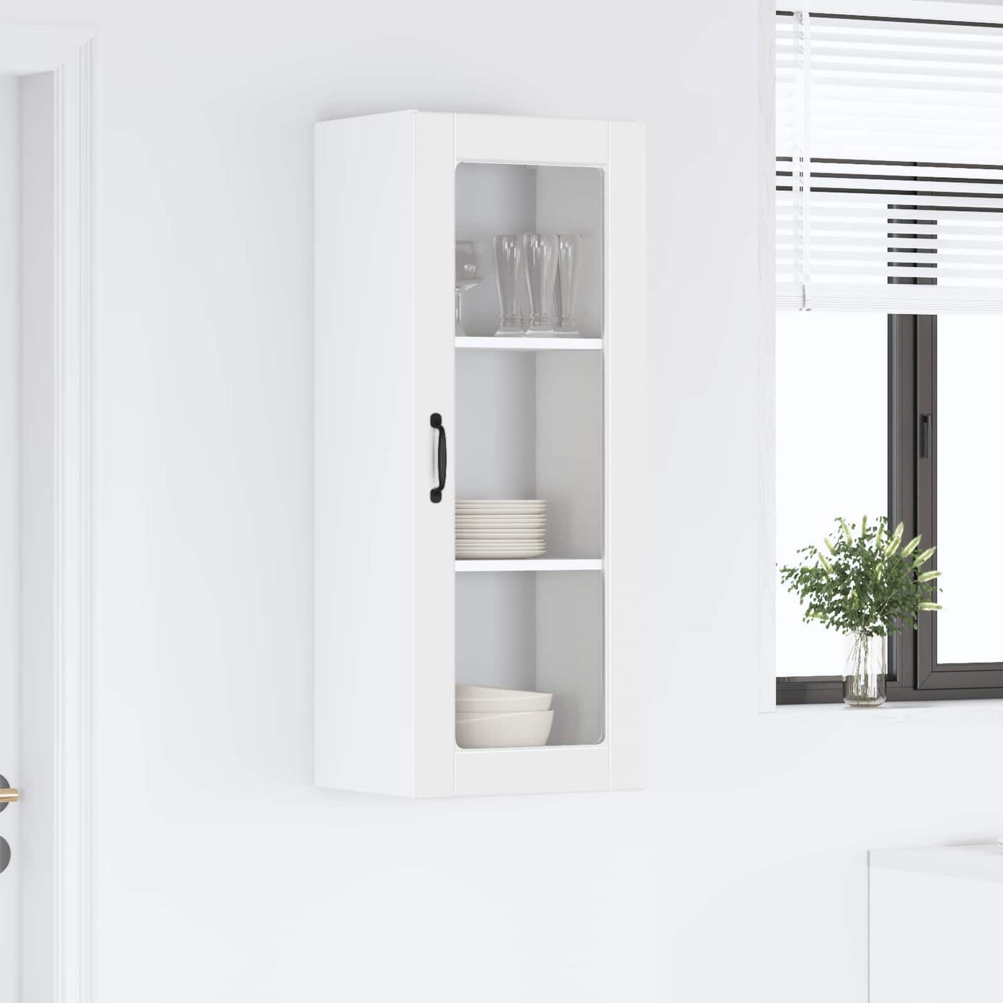 vidaXL Ντουλάπα Κουζίνας Λευκό 40 x 31 x 100 εκ. Επεξεργασμένο ξύλο