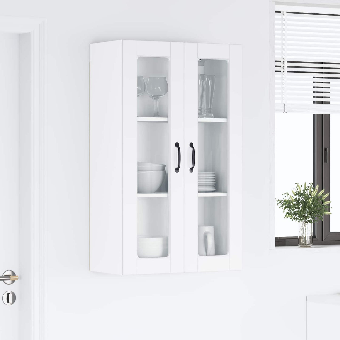 vidaXL Ντουλάπα Κουζίνας Λευκό 60 x 31 x 100 εκ. Επεξεργασμένο ξύλο