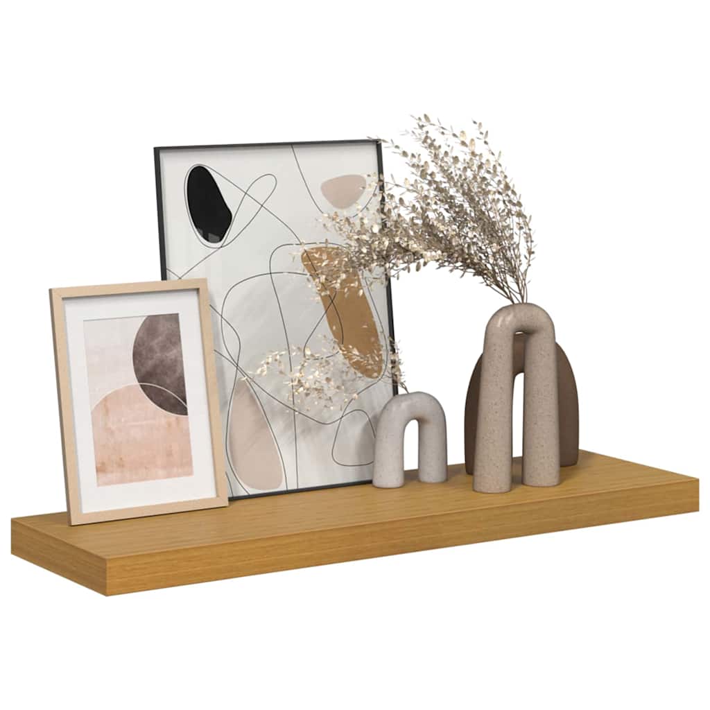 vidaXL Ράφι Τοίχου Επιτοίχιο Μπεζ 90 x 23,5 x 3,8 cm