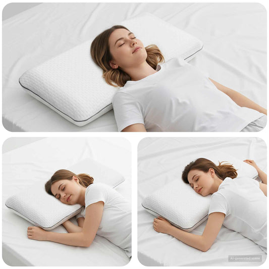 vidaXL Μαξιλάρι Ύπνου 70 x 40 x 14 εκ Μεσαίο Τζελ Αφρός Λευκό