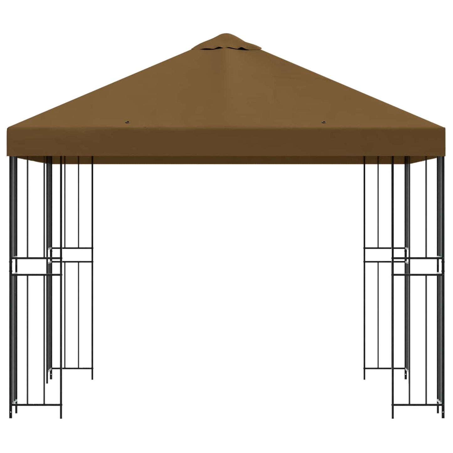 vidaXL Κιόσκι 3 x 3 m Taupe Πολυεστέρας και Χάλυβας 190 gsm