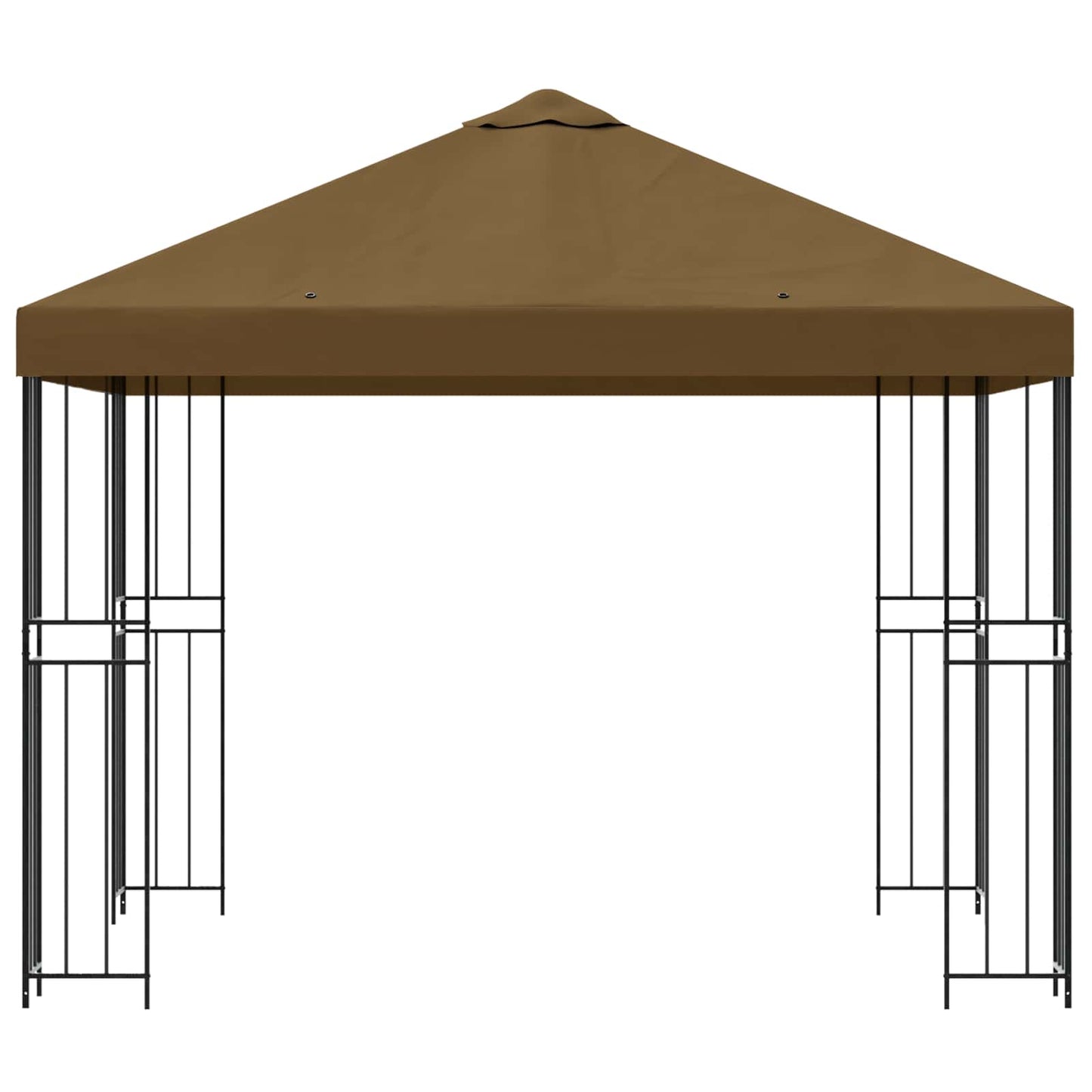 vidaXL Κιόσκι 3 x 3 m Taupe Πολυεστέρας και Χάλυβας 190 gsm