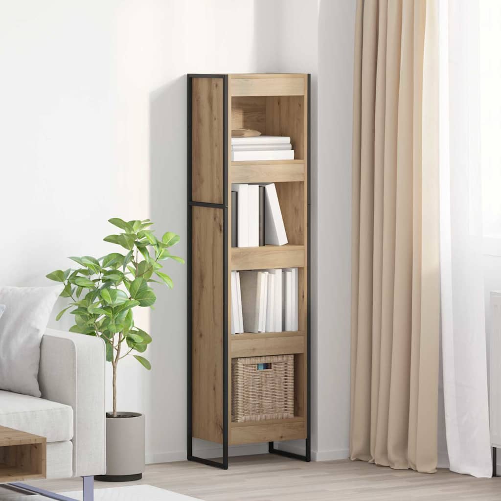 vidaXL Βιβλιοθήκη Καρυδιά Χειροποίητης Εργασίας 80 x 30 x 155 εκ