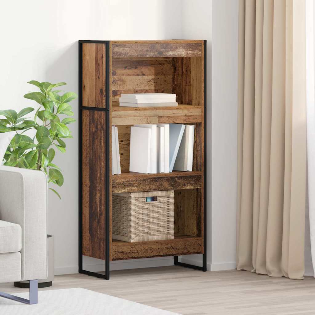 vidaXL Βιβλιοθήκη Παλιό Ξύλο 80 x 30 x 155 εκ Επεξεργασμένο ξύλο