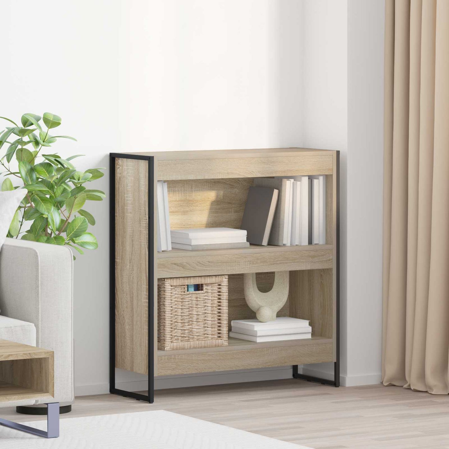 vidaXL Βιβλιοθήκη Σονόμα 80 x 30 x 155 εκ Επεξεργασμένο ξύλο