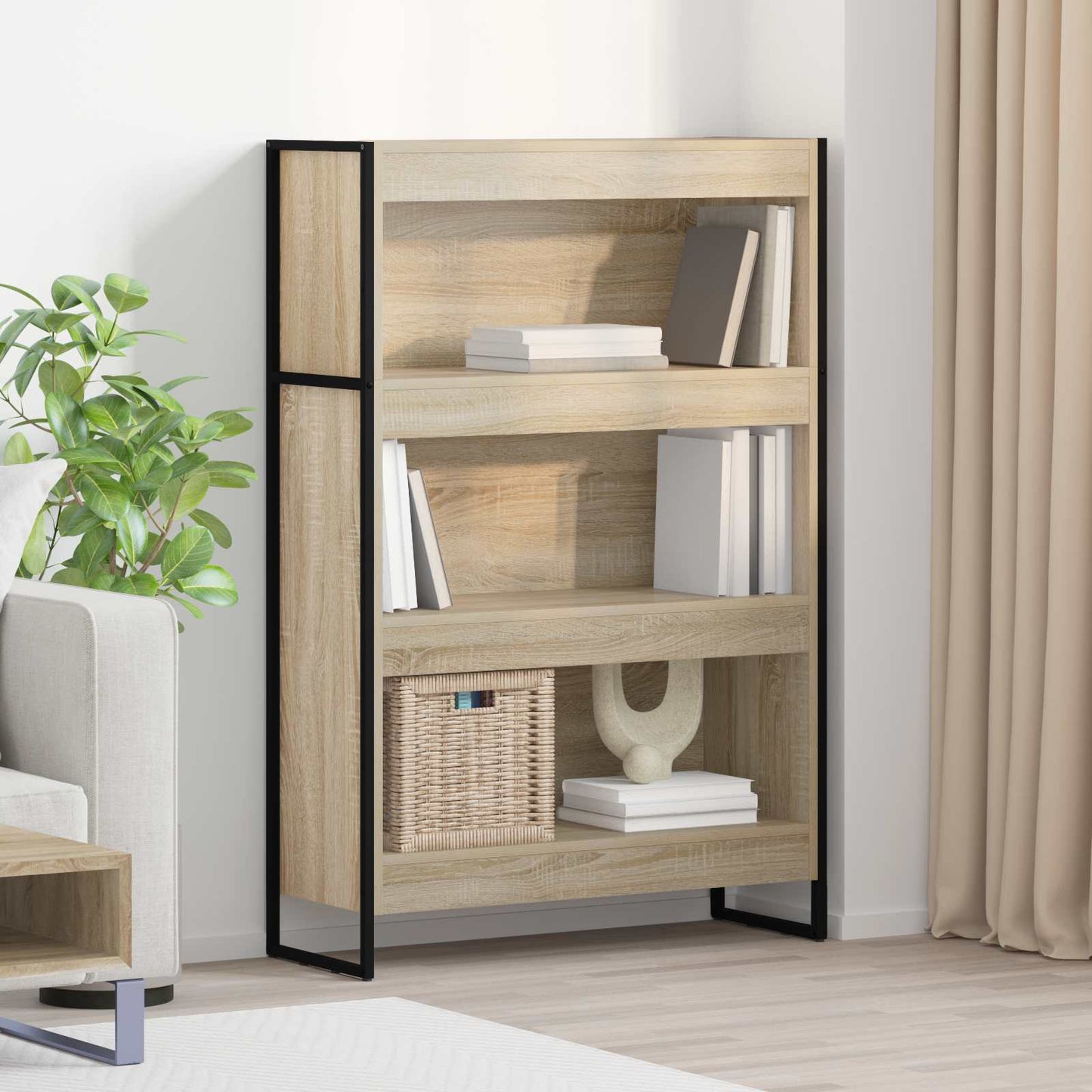 vidaXL Βιβλιοθήκη Σονόμα 80 x 30 x 155 εκ Επεξεργασμένο ξύλο