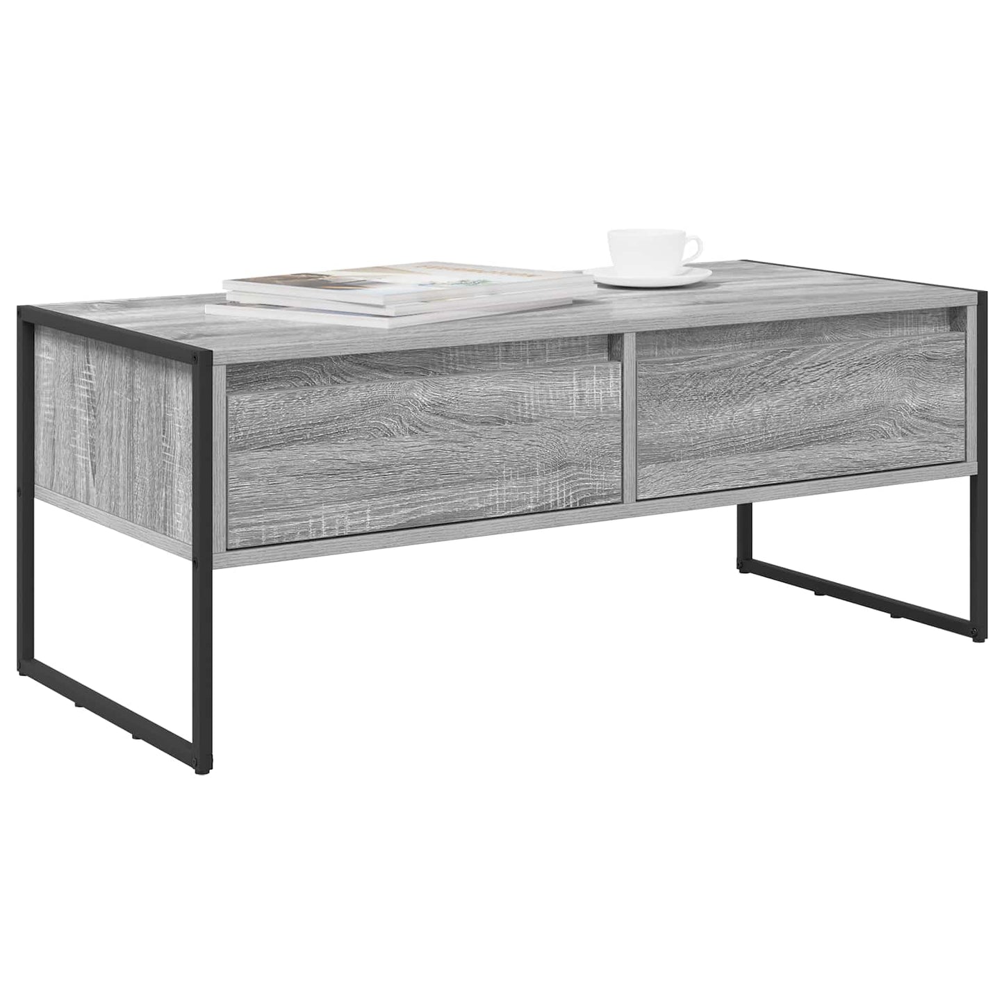 vidaXL Τραπεζάκι σαλονιού Γκρίζο Σονομα 100 x 46 x 40 εκ