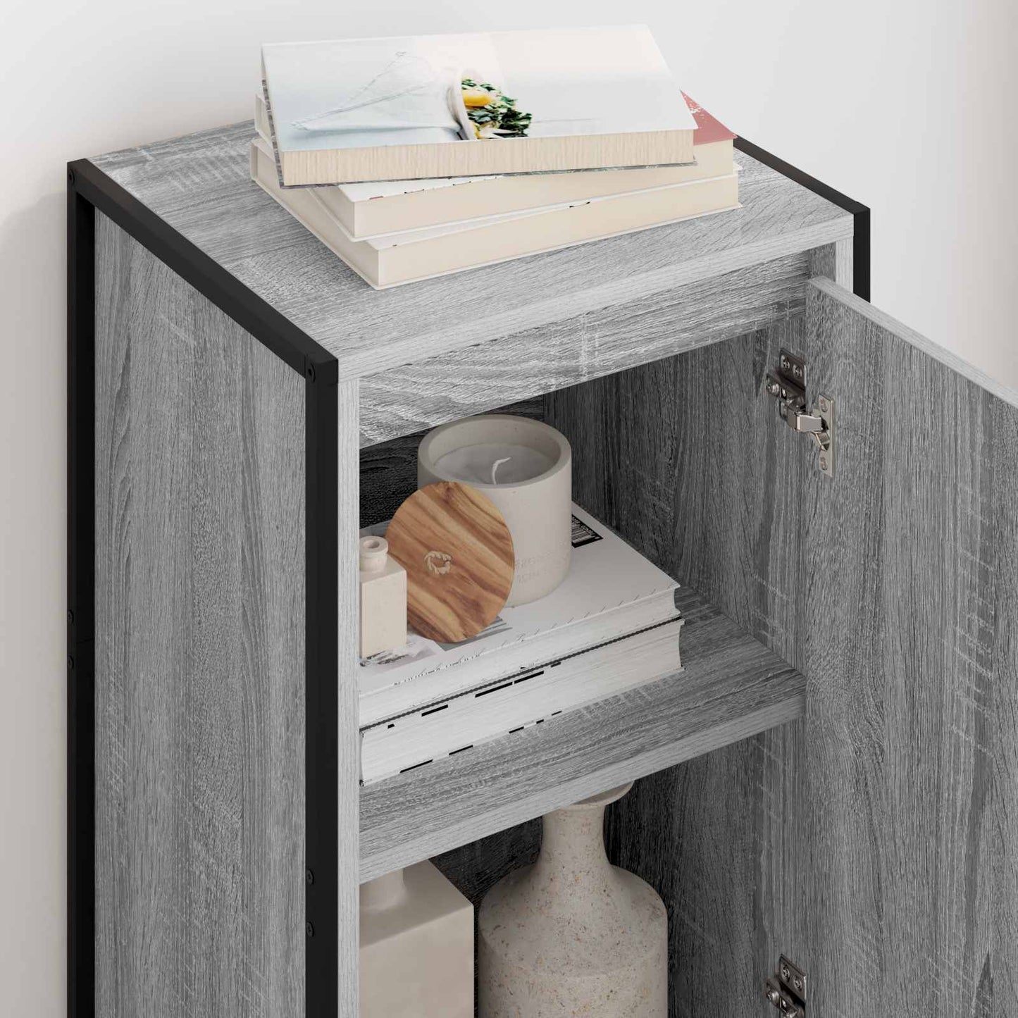 vidaXL Πλαϊνό γραφείο Γκρι Sonoma 43 x 36 x 75,5 εκ.