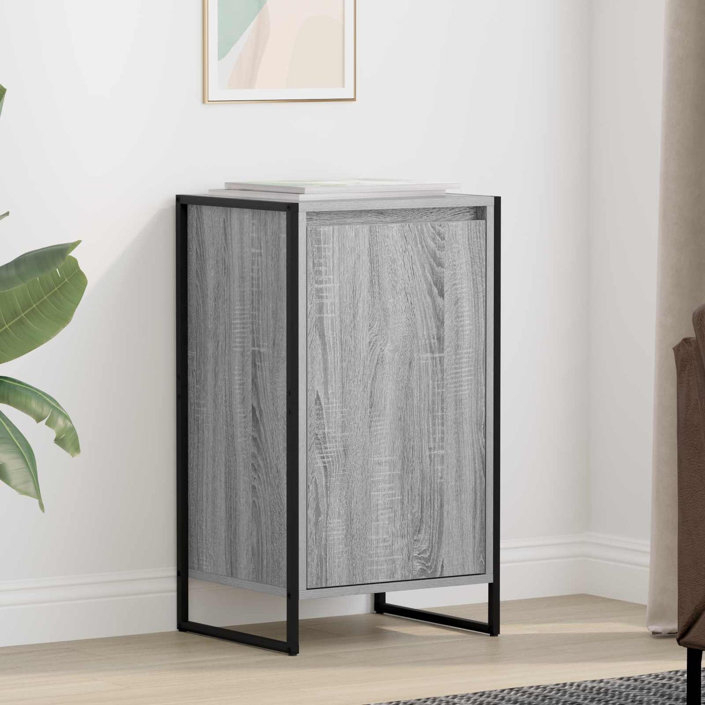 vidaXL Πλαϊνό γραφείο Γκρι Sonoma 43 x 36 x 75,5 εκ.