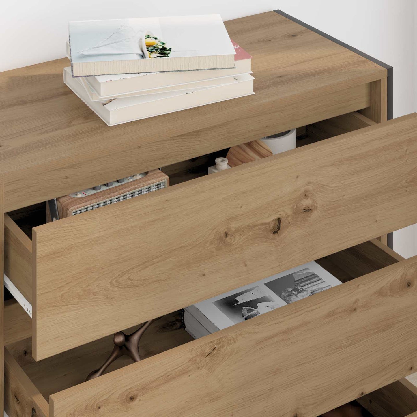 vidaXL Πλαϊνό γραφείο Artisan Δρυς 79 x 36 x 75.5 εκ.