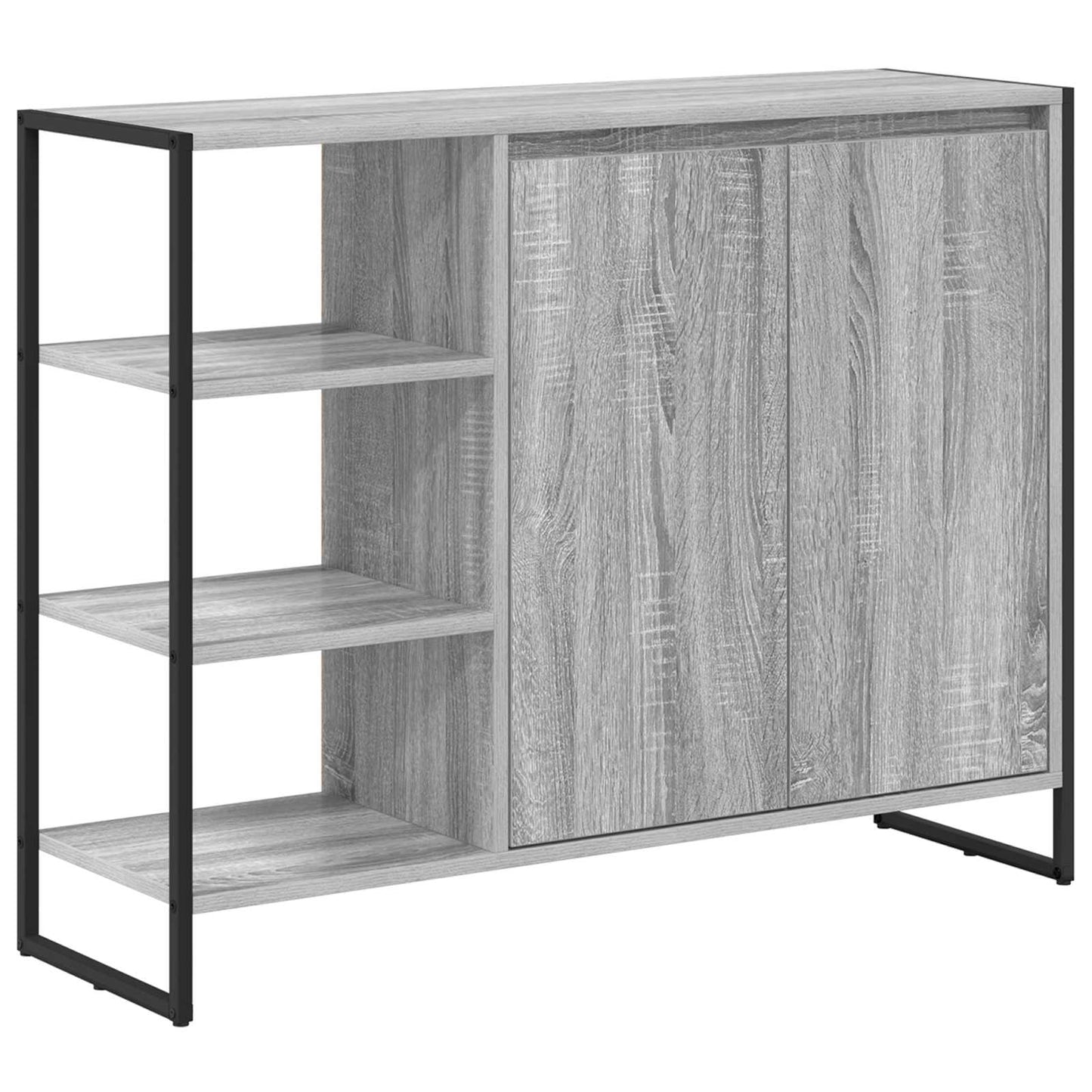 vidaXL Βοηθητικό ντουλάπι Γκρι Sonoma 96.5 x 30 x 75 εκ