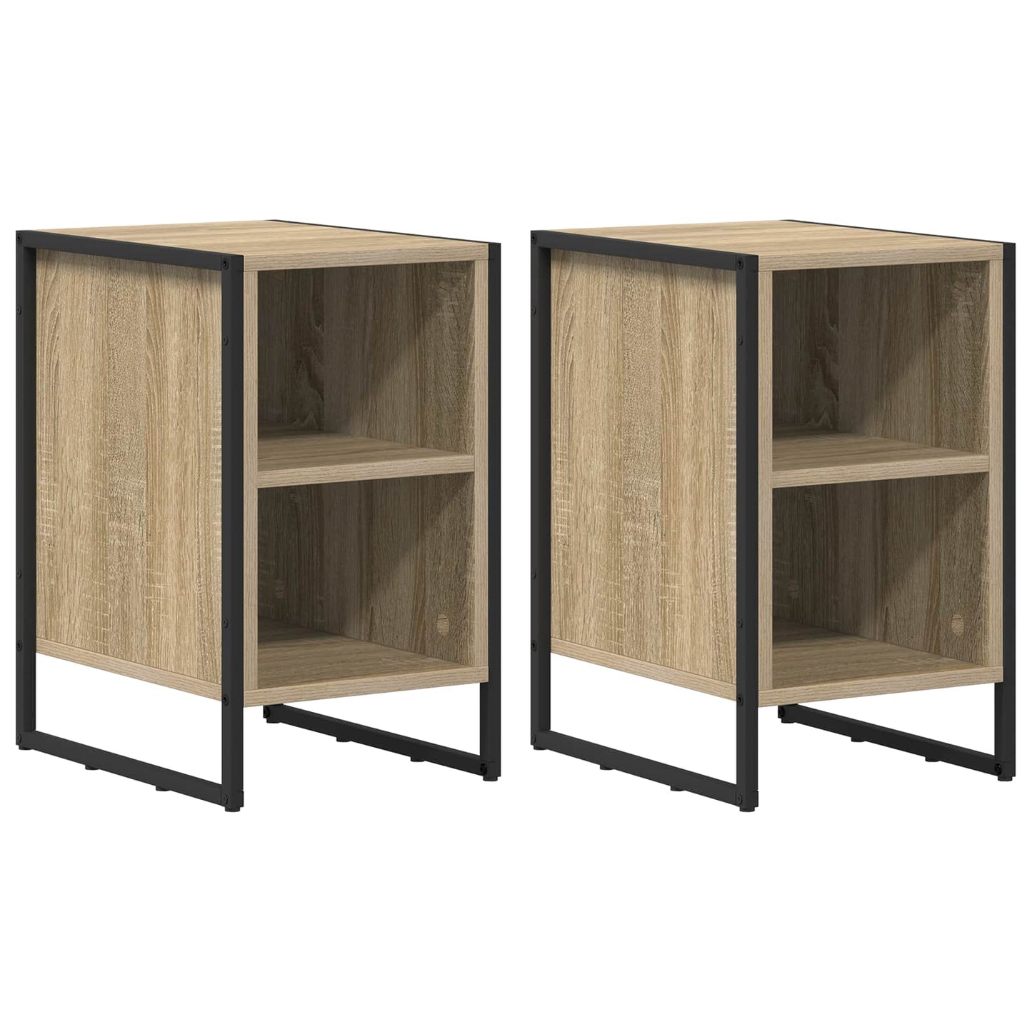 vidaXL Κομοδίνο 2 τμχ. Sonoma Δρυς 39.5 x 30 x 50 εκ