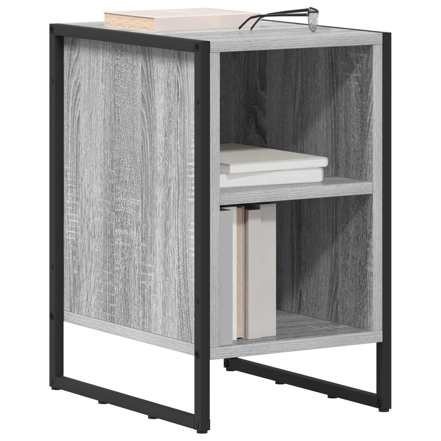 vidaXL Κομοδίνο 2 τμχ. Γκρι Sonoma 39.5 x 30 x 50 εκ