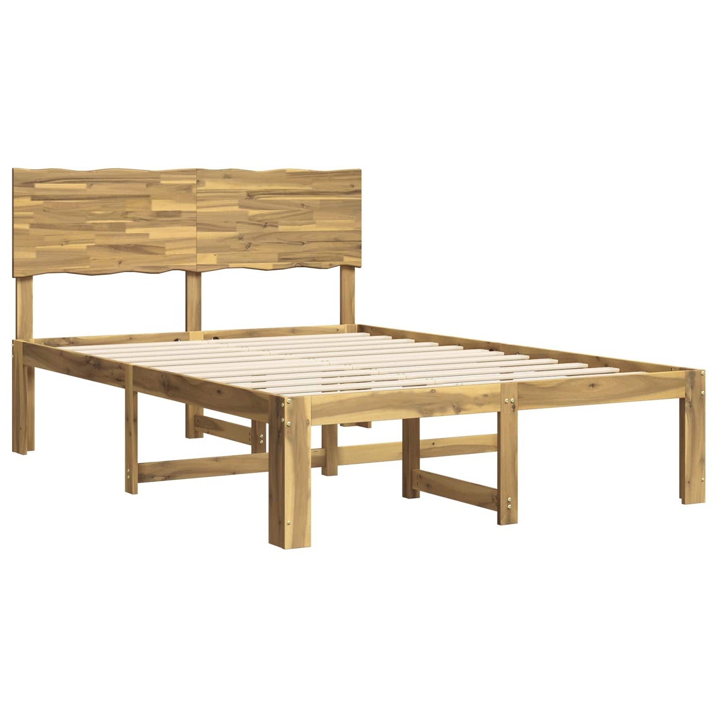 vidaXL Διπλό Κρεβάτι με Κεφαλάρι ROSTOCK Λευκό 150 x 200 cm