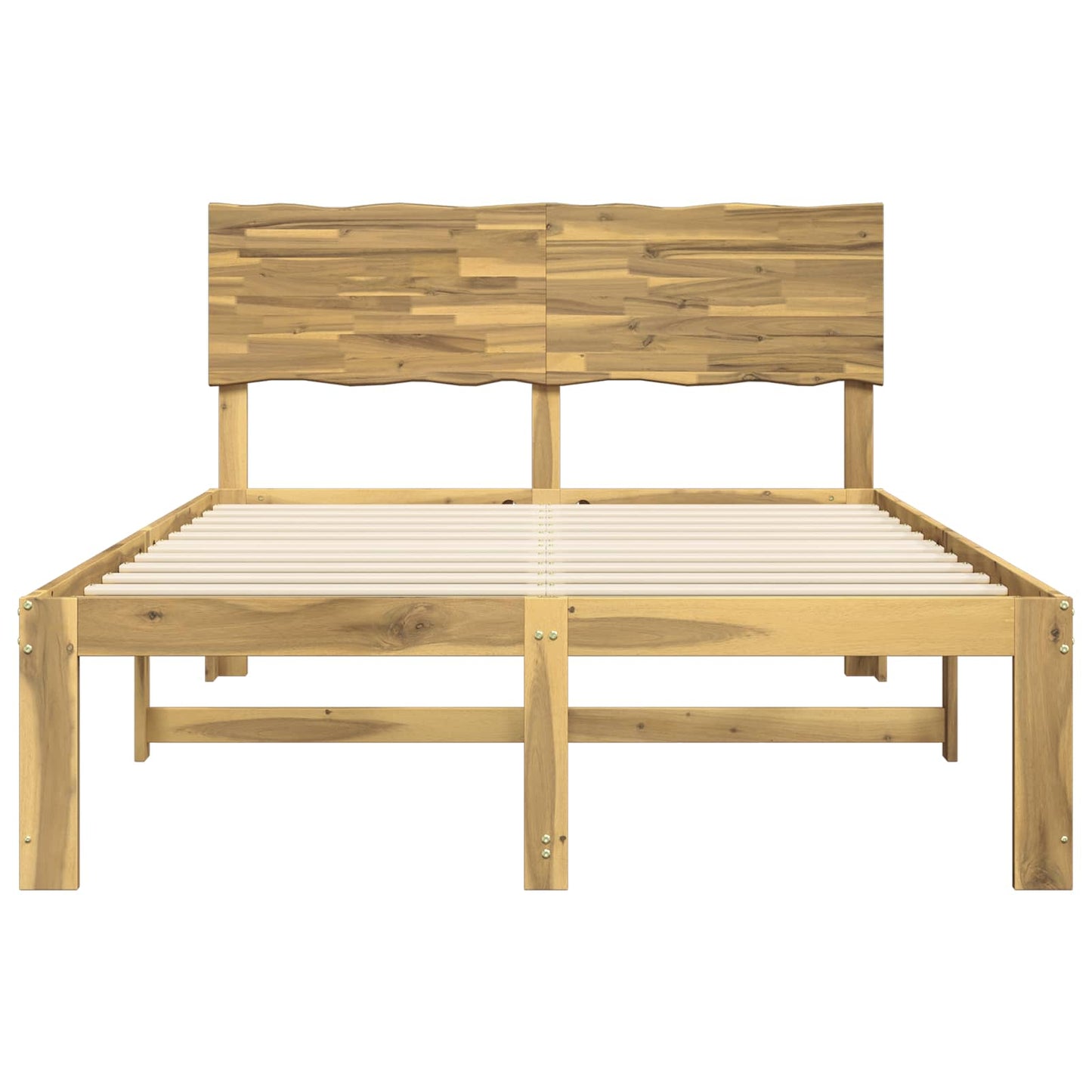 vidaXL Διπλό Κρεβάτι με Κεφαλάρι ROSTOCK Λευκό 150 x 200 cm