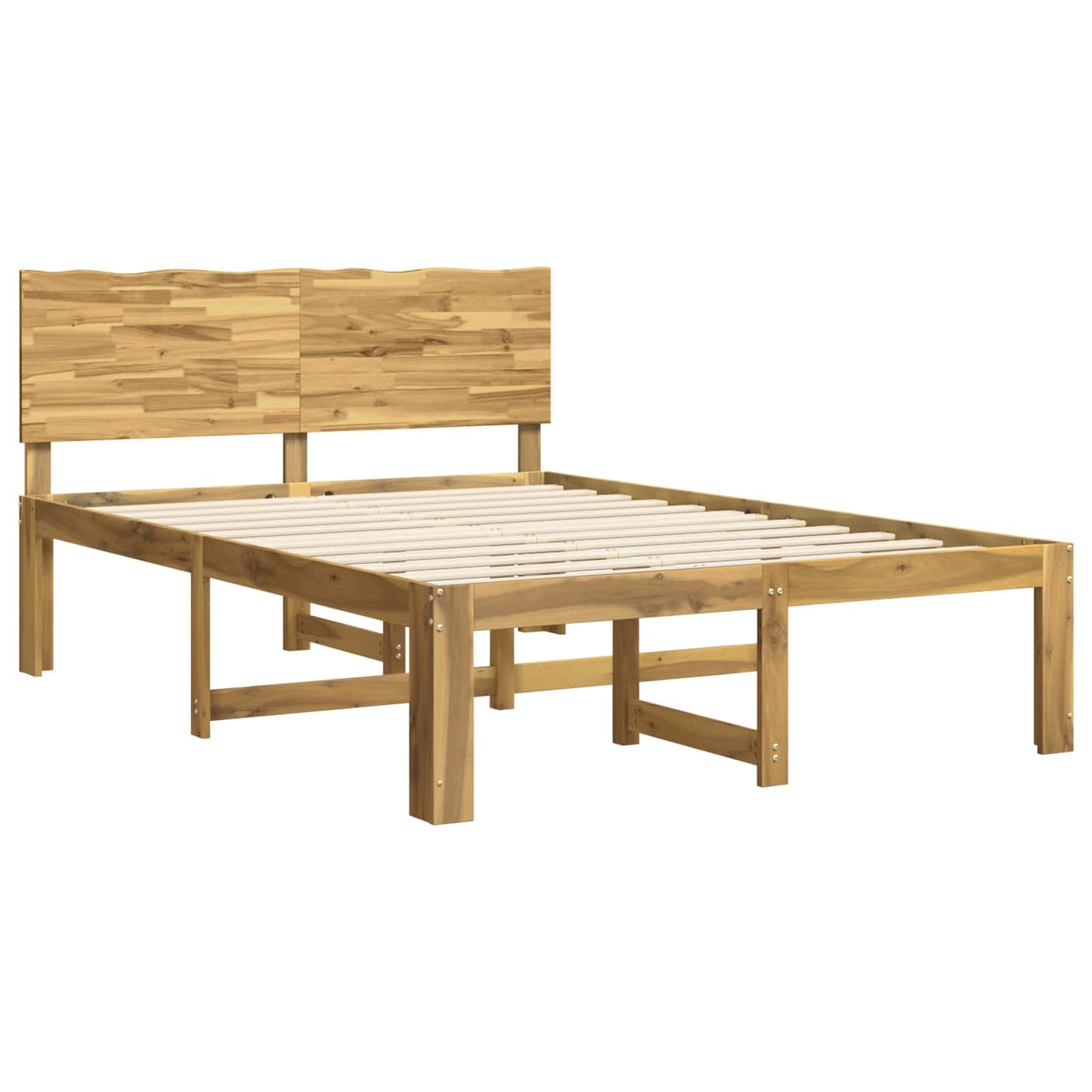 vidaXL Διπλό Κρεβάτι με Κεφαλάρι ROSTOCK Λευκό 140 x 200 cm