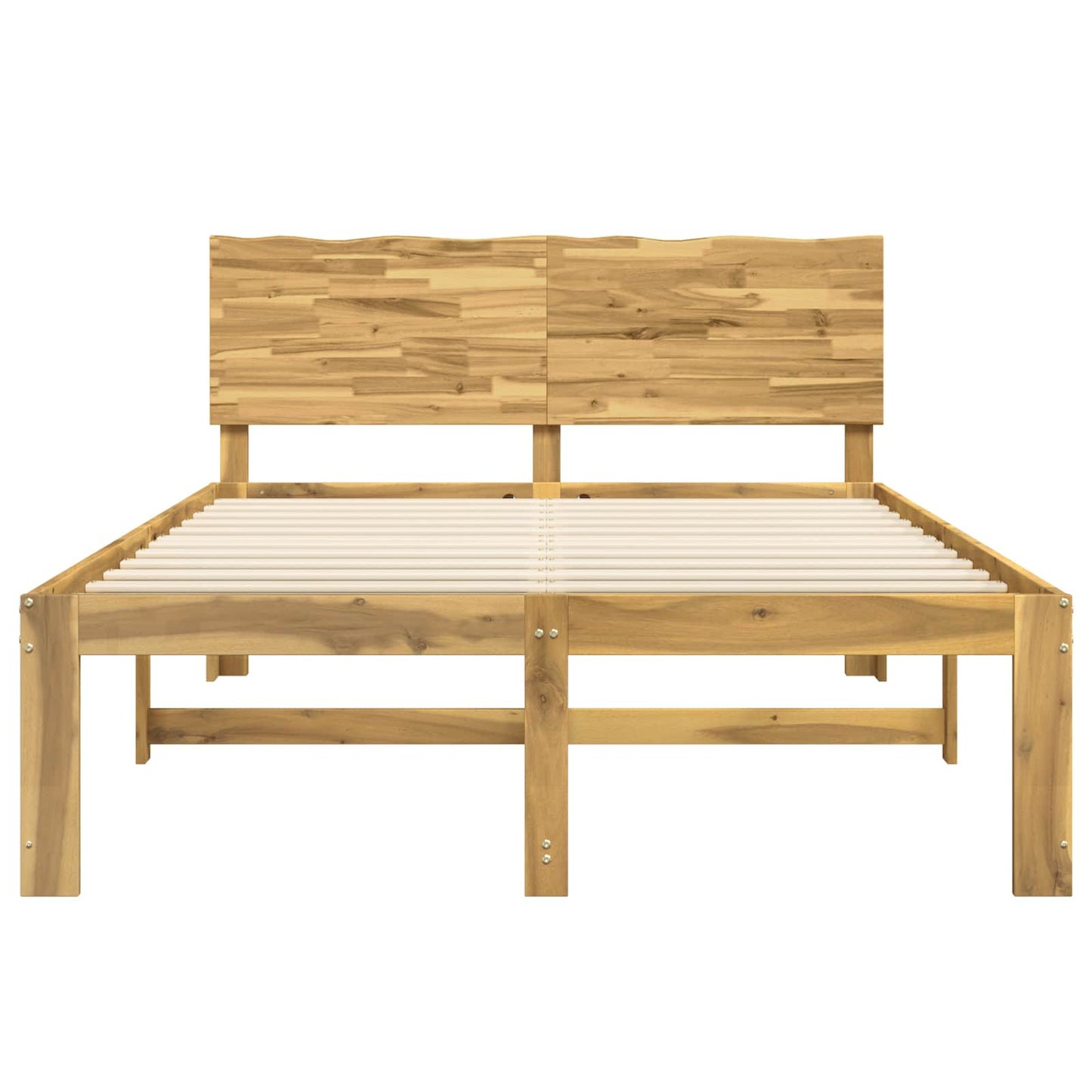 vidaXL Διπλό Κρεβάτι με Κεφαλάρι ROSTOCK Λευκό 140 x 200 cm