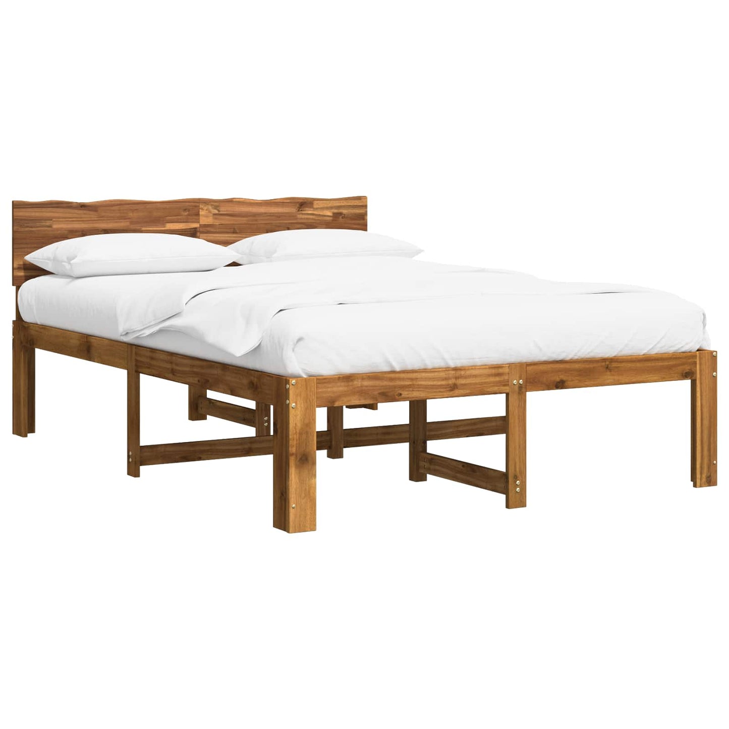 vidaXL Διπλό Κρεβάτι με Κεφαλάρι ROSTOCK Φυσικό 160 x 200 cm
