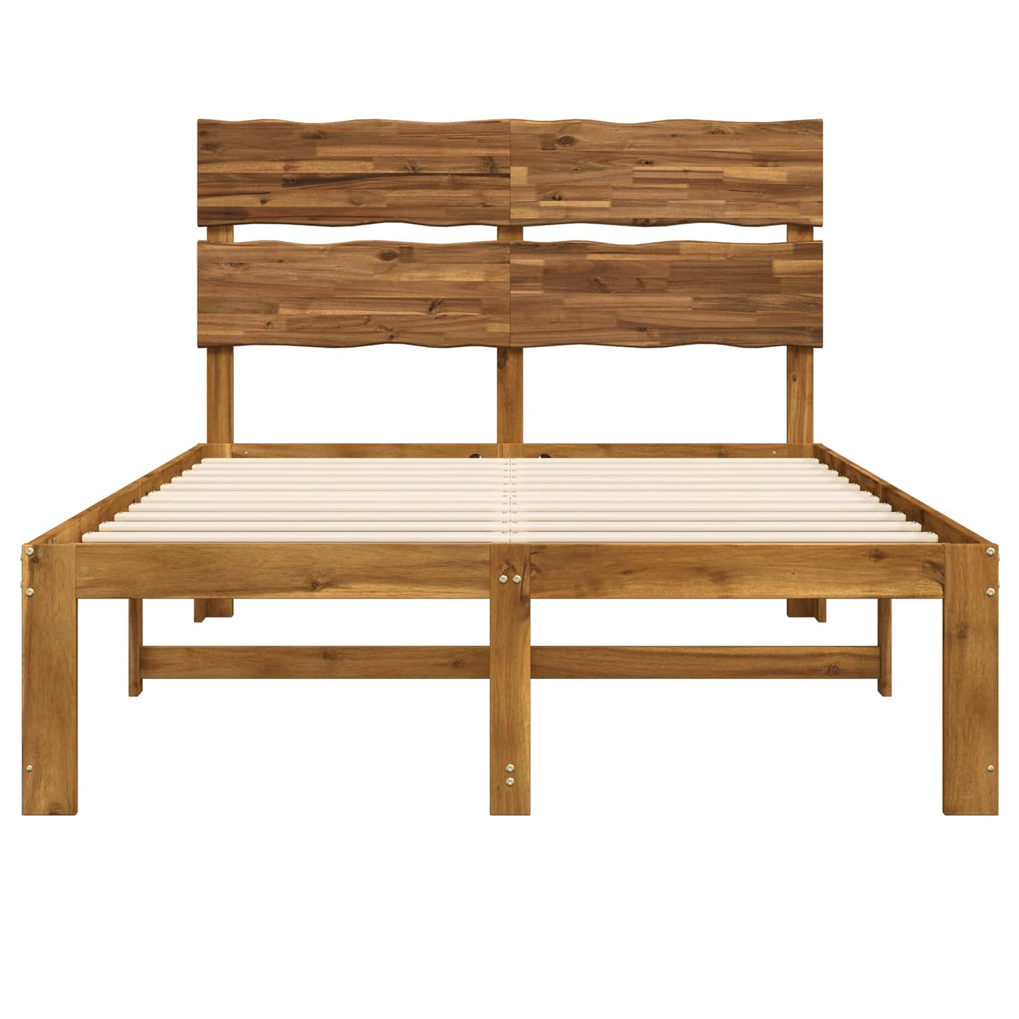 vidaXL Διπλό Κρεβάτι με Κεφαλάρι ROSTOCK Φυσικό 140 x 200 cm