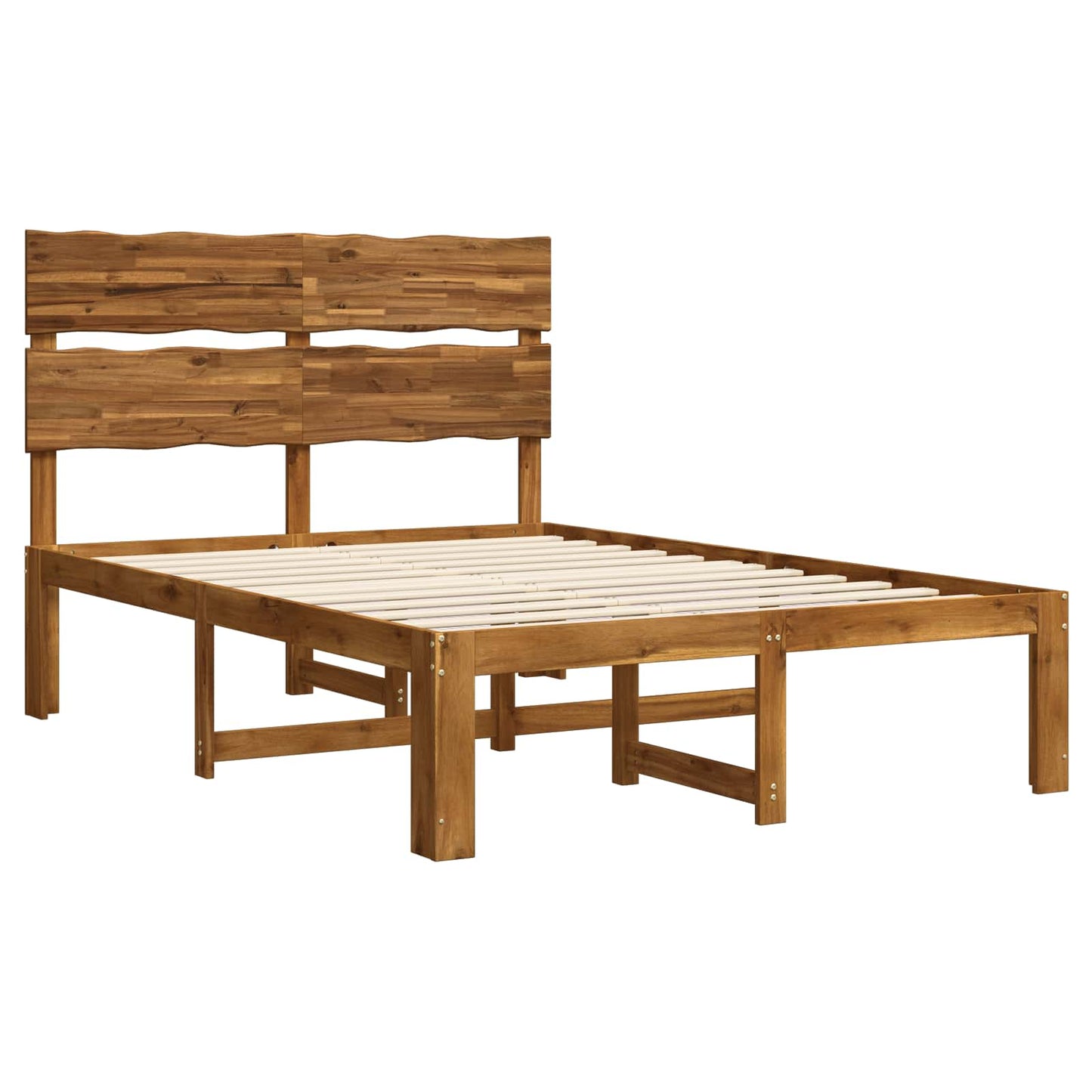 vidaXL Διπλό Κρεβάτι με Κεφαλάρι ROSTOCK Φυσικό 150 x 200 cm