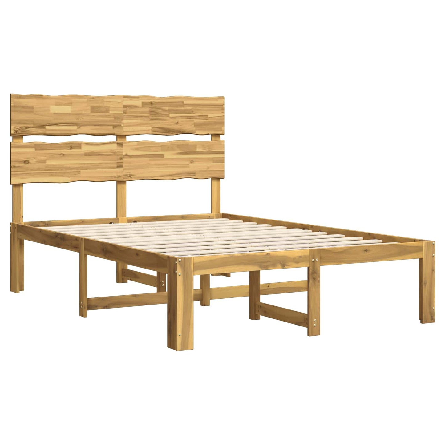 vidaXL Διπλό Κρεβάτι με Κεφαλάρι ROSTOCK Λευκό 150 x 200 cm
