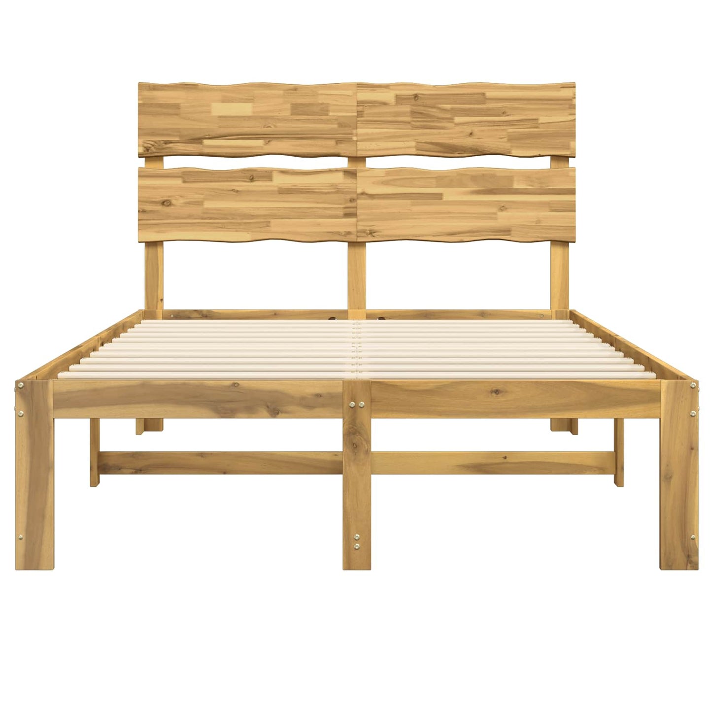 vidaXL Διπλό Κρεβάτι με Κεφαλάρι ROSTOCK Λευκό 150 x 200 cm