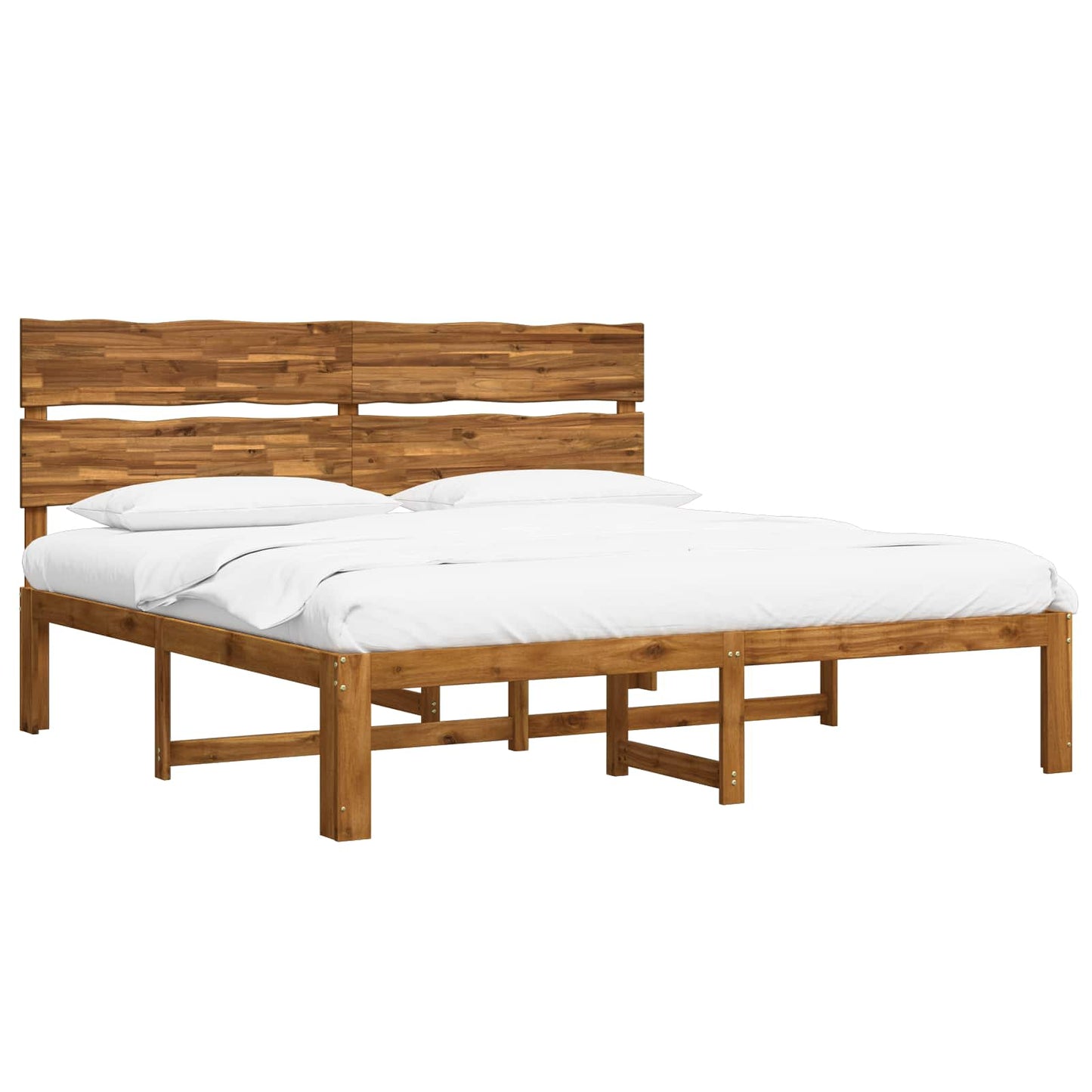 vidaXL Διπλό Κρεβάτι με Κεφαλάρι ROSTOCK Φυσικό 180 x 200 cm