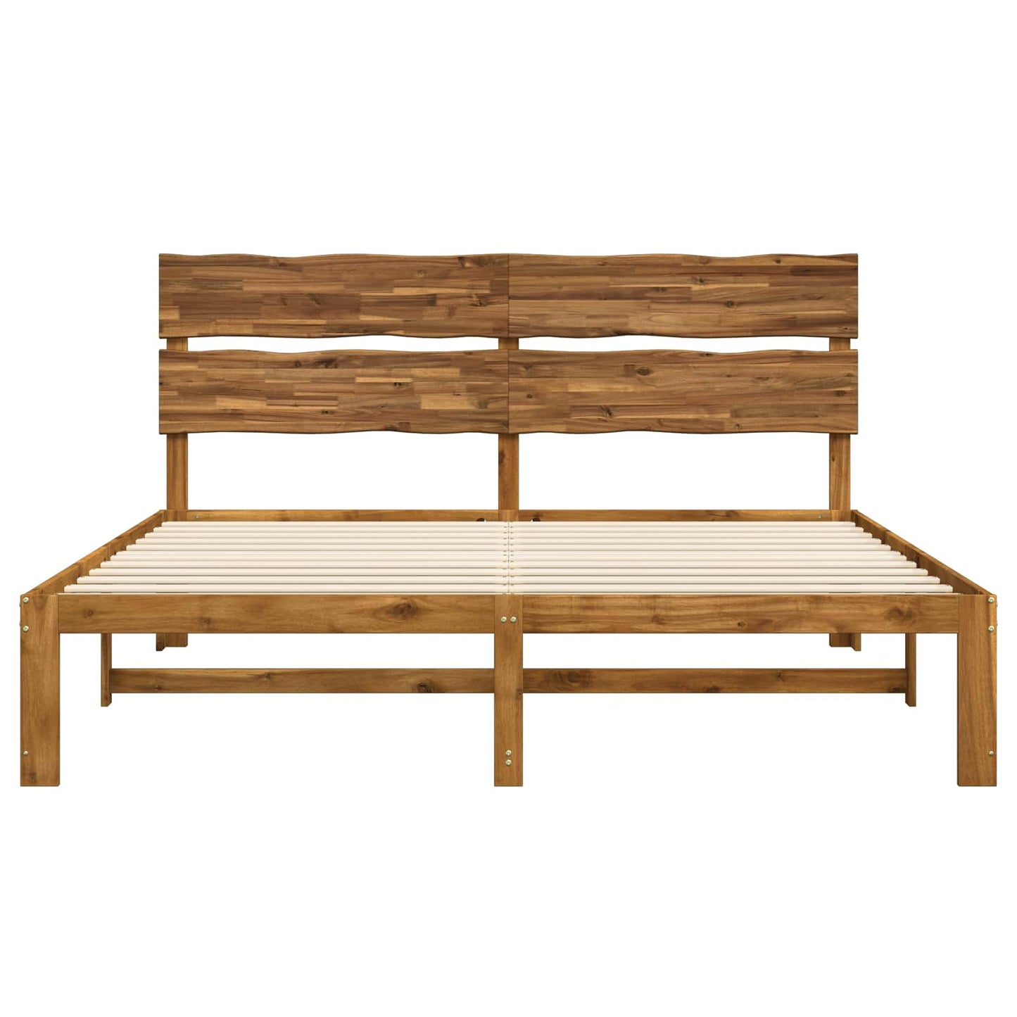 vidaXL Διπλό Κρεβάτι με Κεφαλάρι ROSTOCK Φυσικό 180 x 200 cm