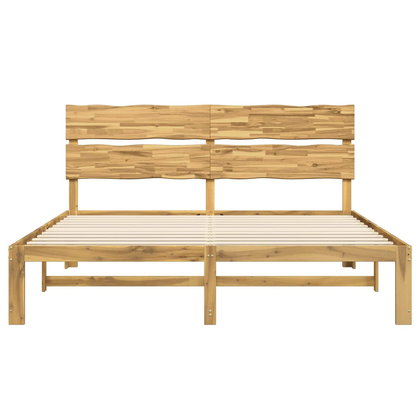 vidaXL Διπλό Κρεβάτι με Κεφαλάρι ROSTOCK Λευκό 200 x 200 cm