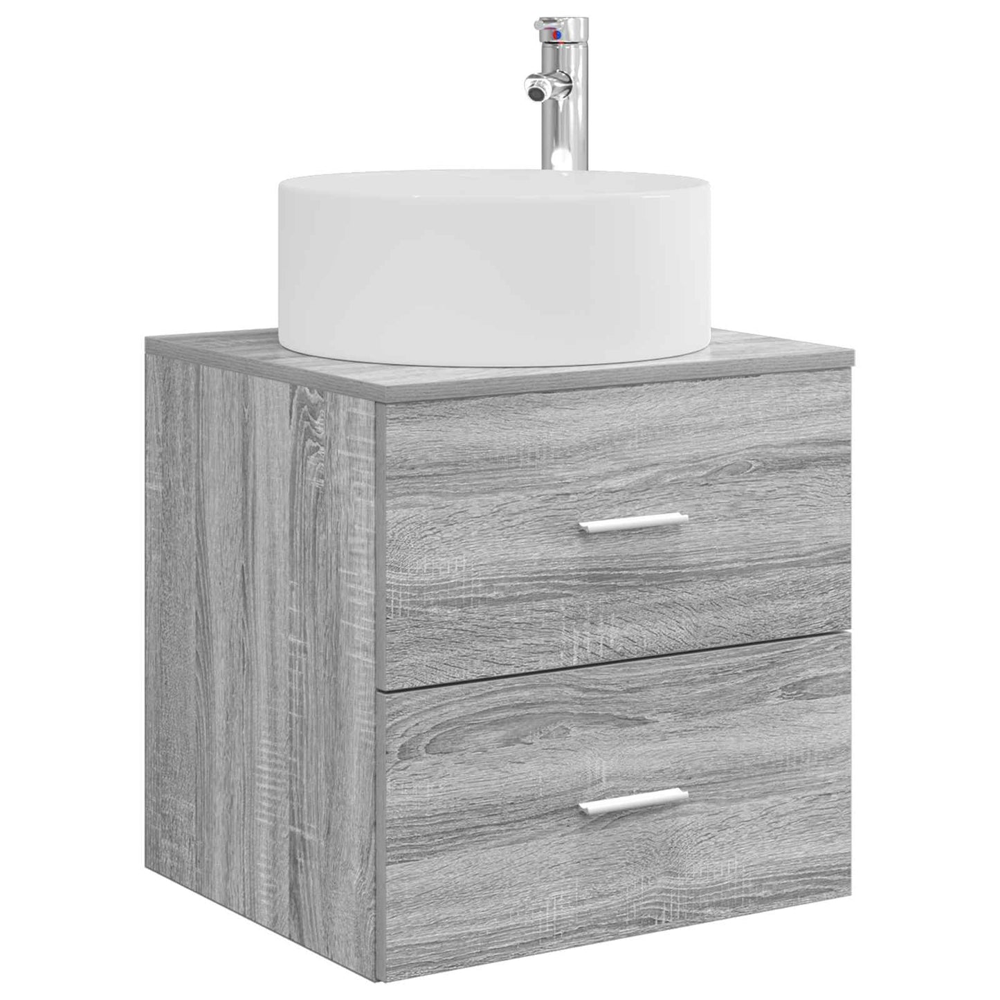 vidaXL Σετ Επίπλων Μπάνιου 3 τμχ. Γκρι Sonoma 49,5 x 44,5 x 65,5 εκ