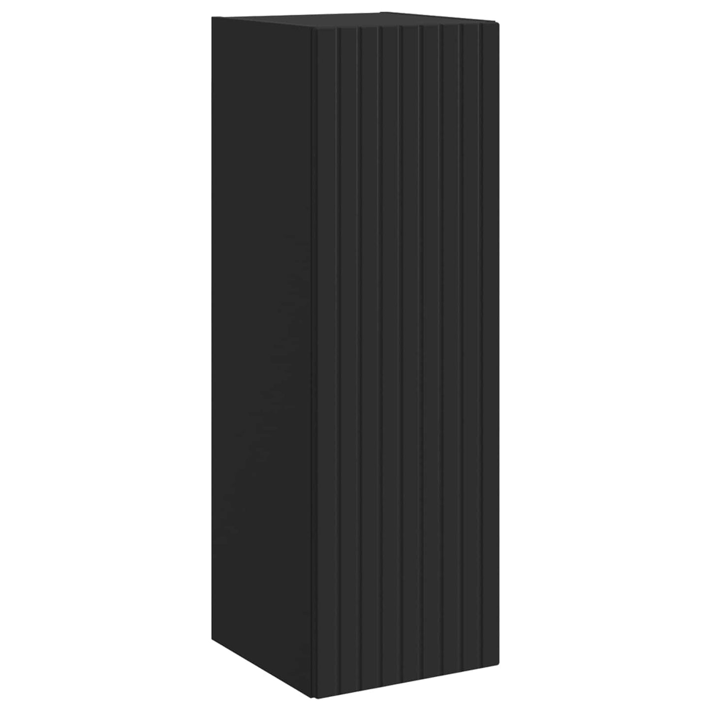 vidaXL Τοίχου Ντουλάπα Μπάνιου Μαύρο 33 x 34,5 x 100 εκ