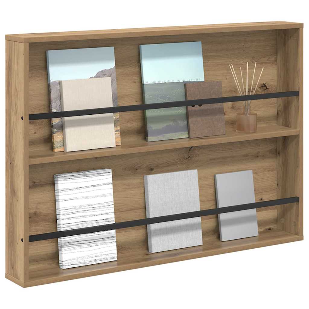 vidaXL Ράφι Περιοδικών Artisan Oak 100 x 12 x 70 εκ Επεξεργασμένο Ξύλο