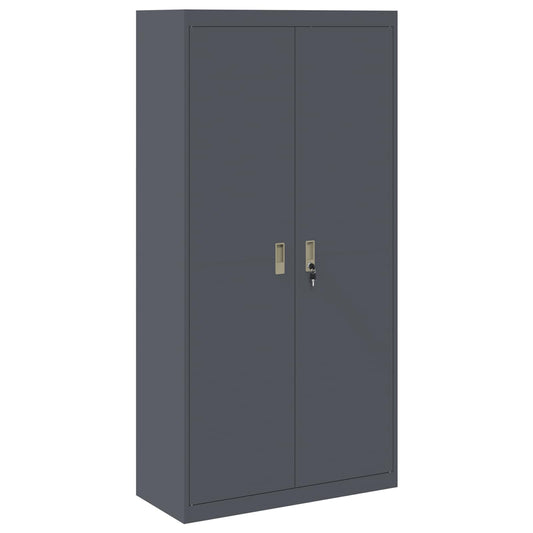 vidaXL Ντουλάπι αποθήκευσης Ανθρακί 90 x 40 x 180 cm Ατσάλι