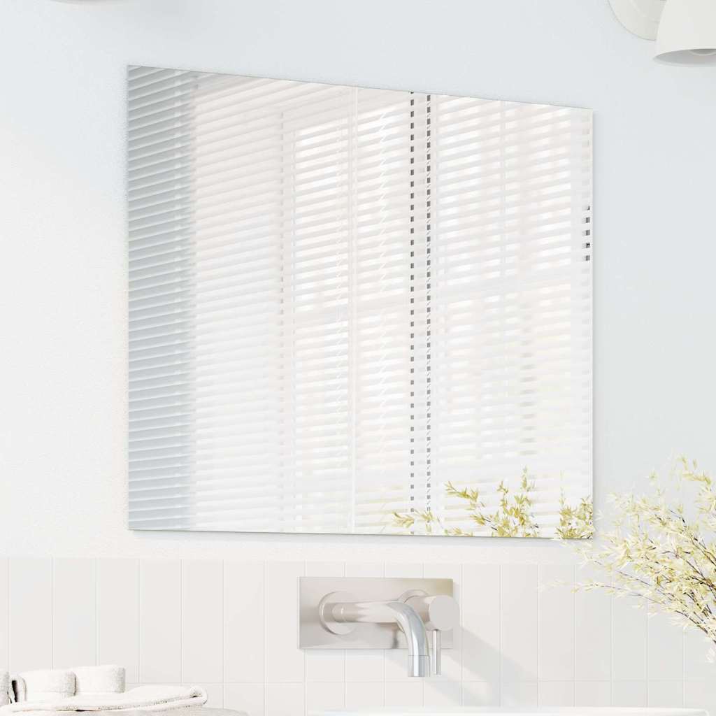vidaXL Καθρέφτης τοίχου Ορθογώνιος 50 x 60 cm σκληρυμένο γυαλί