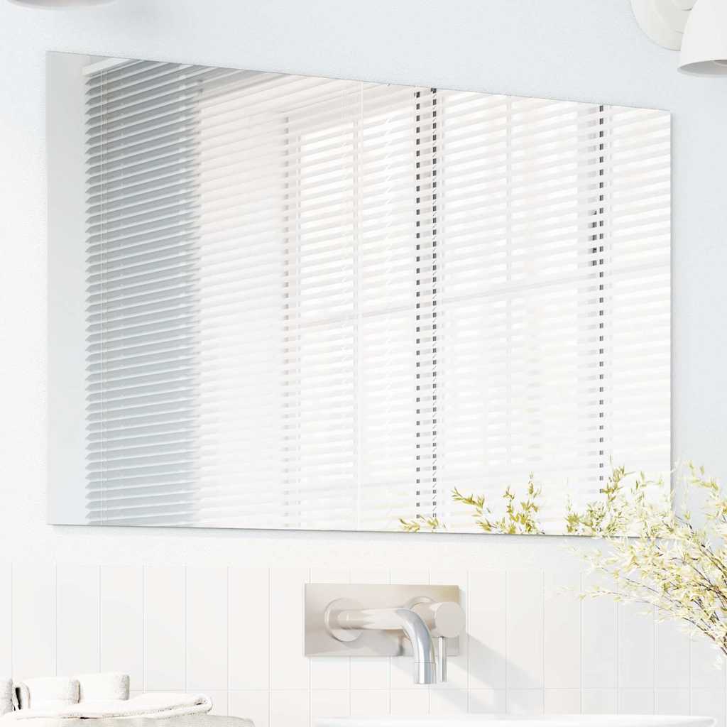 vidaXL Καθρέφτης τοίχου Ορθογώνιος 50 x 80 cm σκληρυμένο γυαλί