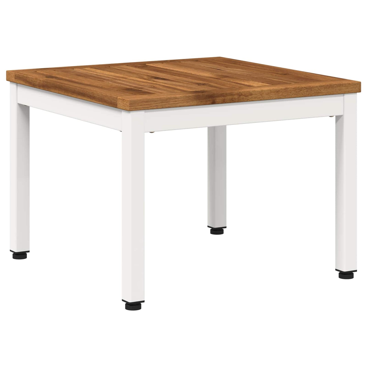 vidaXL Τραπεζάκι σαλονιού Φυσικό και Λευκό 49 x 48,5 x 36 cm