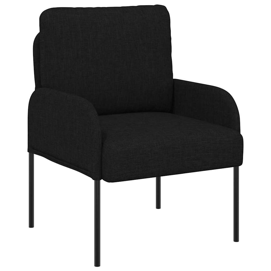 vidaXL Καναπέδες με μαξιλάρι 55cm Μαύρο Κόντρα πλακέ